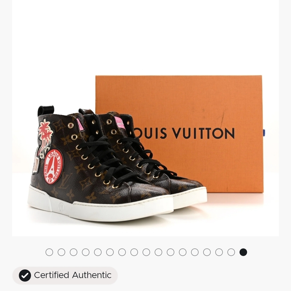 Louis Vuitton Monogram World Tour High Top Sneakers